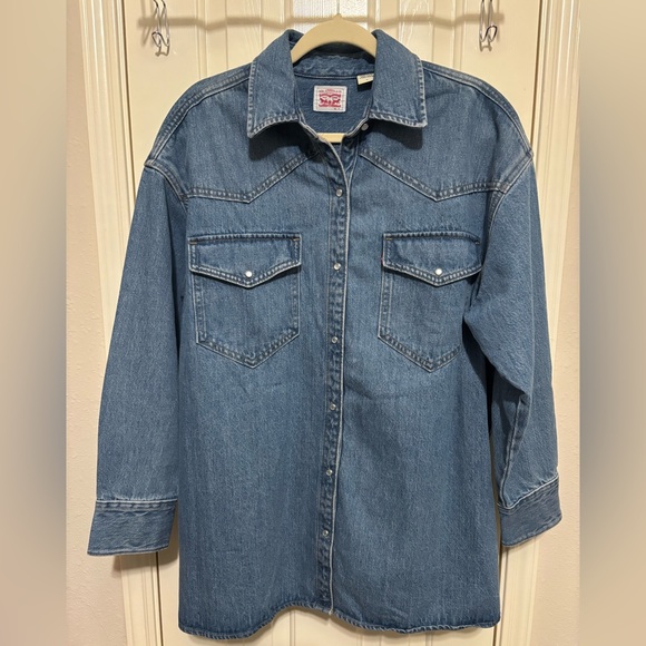 Levi Strauss Signature Jackets & Blazers - Levi’s Blue Denim Shirt Jacket